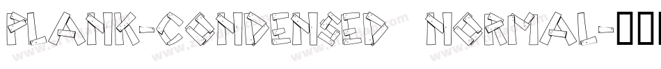 Plank-Condensed Normal字体转换